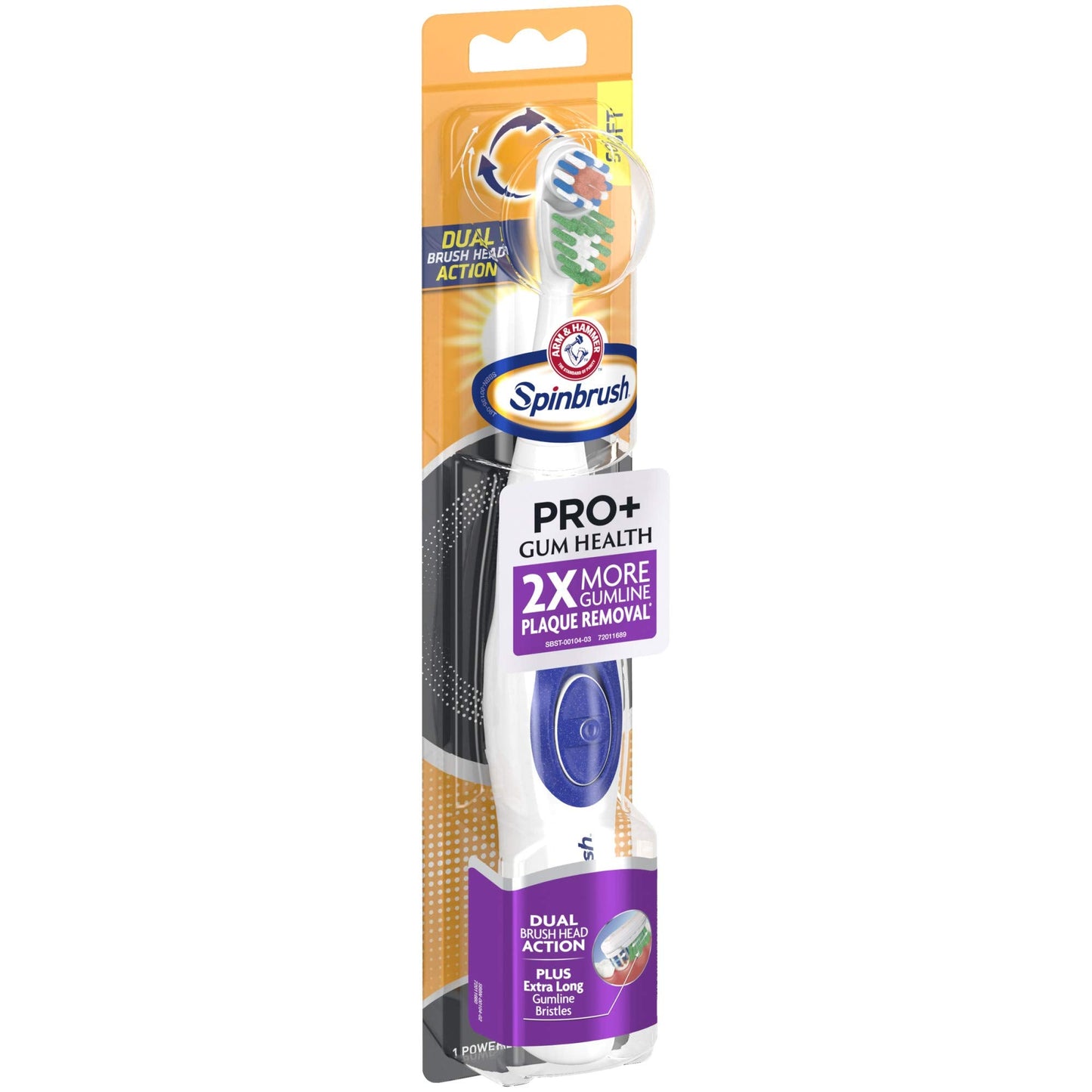 Spinbrush PRO+ Gum Health Powered Toothbrush, 1 count