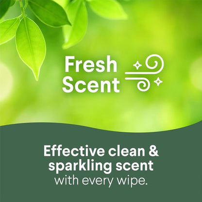 Clorox Disinfecting Cleaning Wipes - Bleach-Free Fresh Scent & Crisp Lemon | 75 Count, Pack of 2