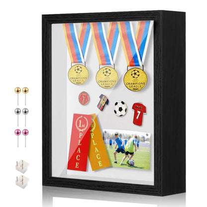 RTZQQIN 11x14 Shadow Box Display Case Picture Frame with Soft Linen Back, Large Deep Black Shadow Box 11x14 for Flowers Medal Display Case Jersey pet Graduation Memorabilia Baby Ltems Crafts Photos
