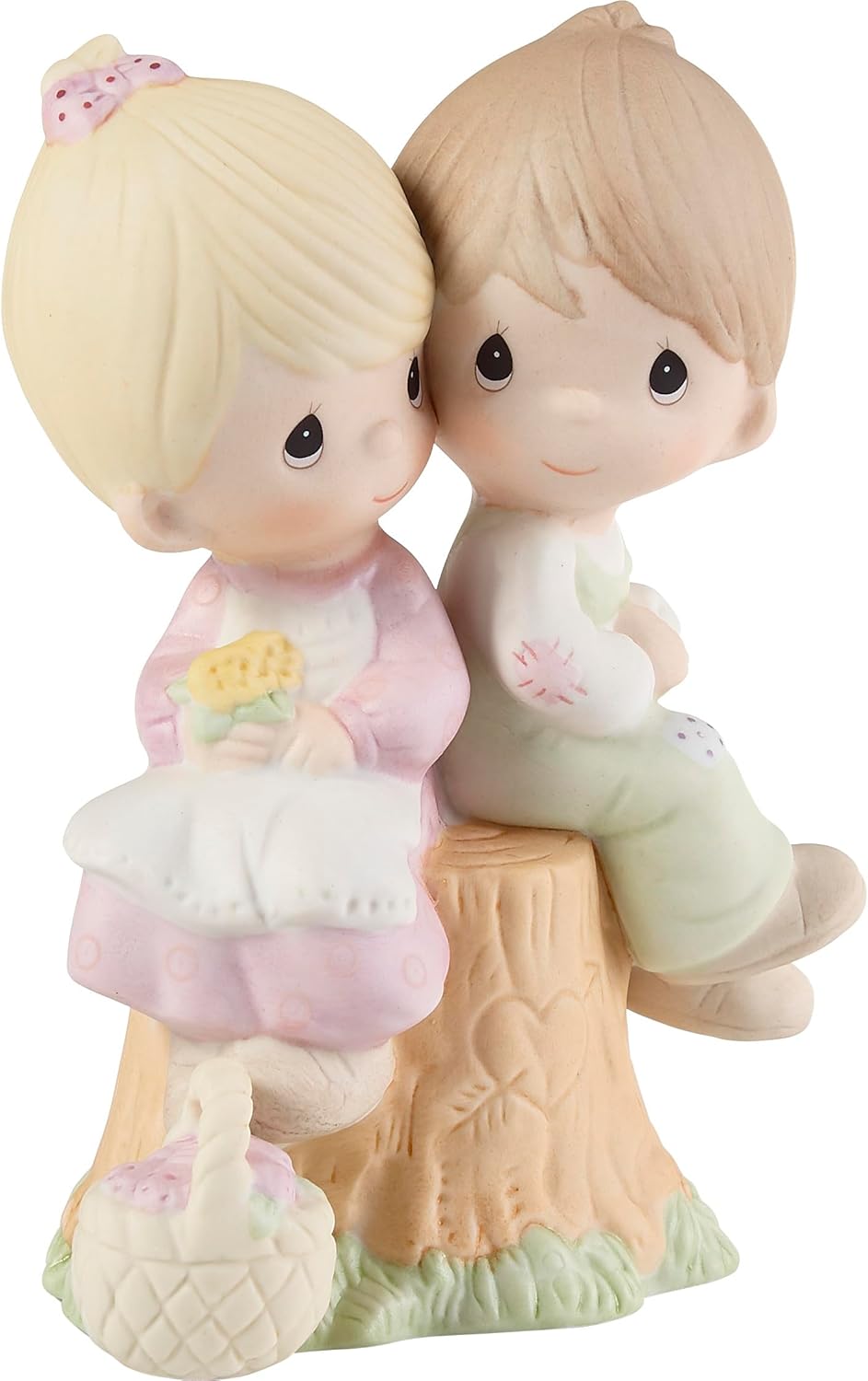 Love One Another Bisque Porcelain Figurine, E1376 by Precious Moments