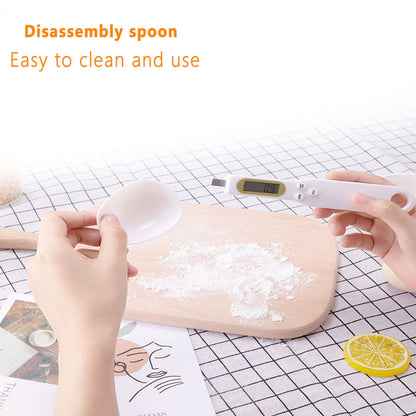 3T6B Spoon Scales Digital Weight Grams, 0.5g-500g Kitchen Electronic Gram Measuring Spoon Scales with Accurate LCD Display for Dispensing Coffee Beans, Milk, Flour