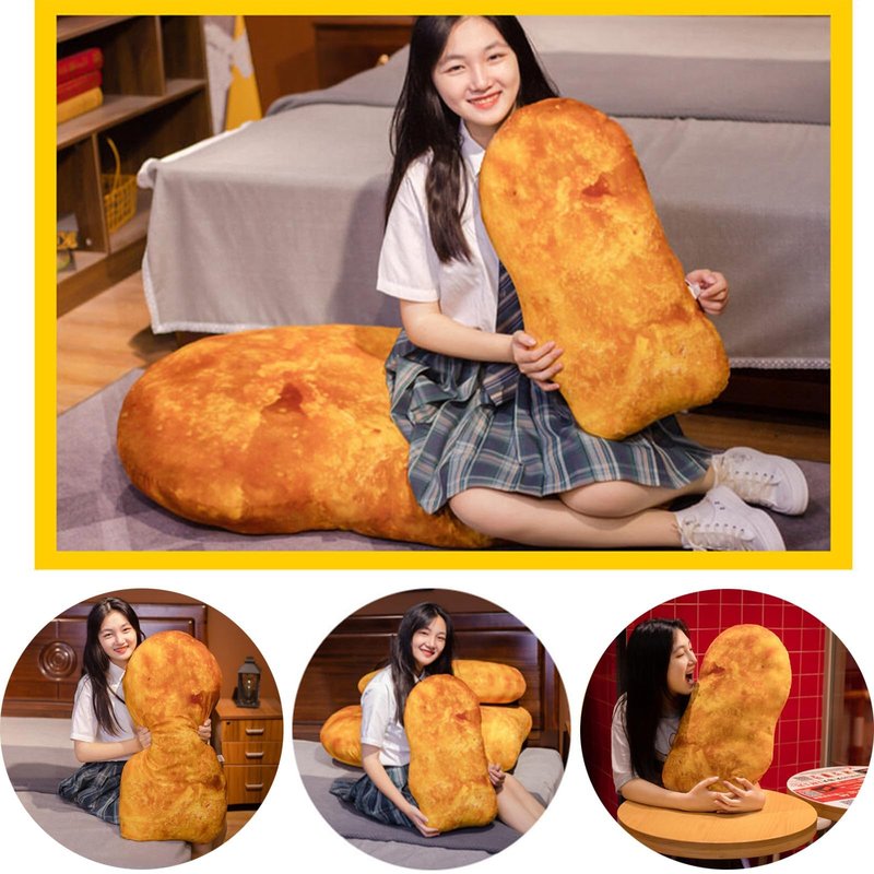 Whlo4U Simulation Chicken Plush Pillow, Chicken Stuffed Food Plush Pillow, Home Sofa Decoration, Birthday Christmas Funny Gift for Kids Adults (23inch)