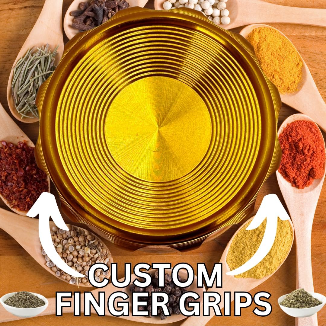 2.5 inch 2.5 Inches 3 Inches) Spice Grinder. herb grinder with jar attached. Jar offers a larger storage capacity.