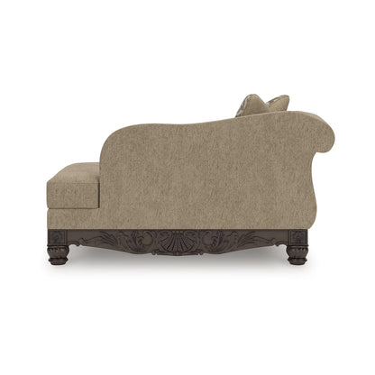 Signature Design by Ashley Havenworth Classic Anti Sag Right-Arm Facing Corner Chaise with Reversible Seat Cushion and 1 Accent Pillows, Beige & Dark Brown