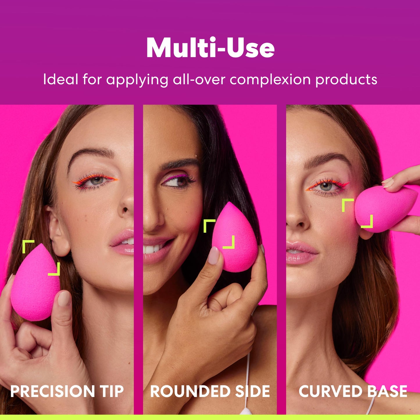Beautyblender® | Original Pink Beauty Blender Makeup Sponge, Super-Soft Foam Easily Blends Foundations, Powders & Creams, Made in USA, Reusable, Washable, Streak Free Application, Vegan, Cruelty Free