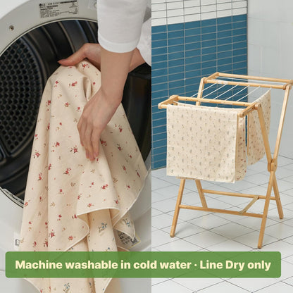 3-Layer Set 2 Sochang Cotton Muslin Towels, Unbleached & Fluorescent-Free, Multi-Purpose Kitchen Towels & Dish Cloths
