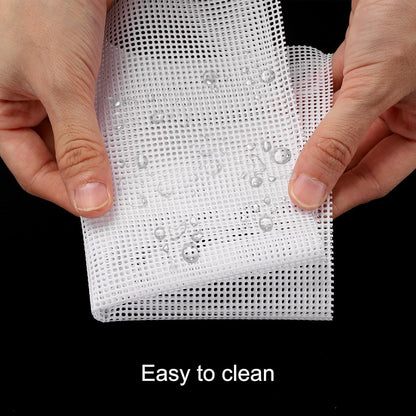 uxcell 13 x 20.9" Silicone Dehydrator Sheets, 5 Pcs Non-Stick Reusable Drying Mesh for Food Dehydrator, White
