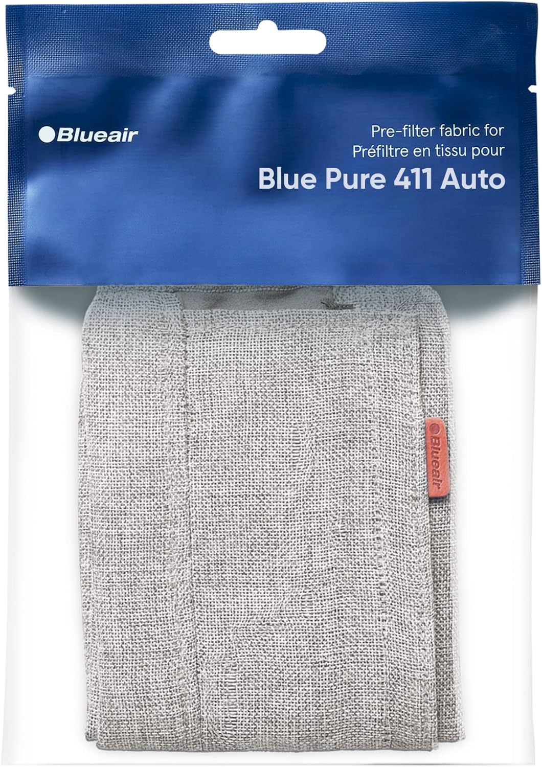 BLUEAIR Blue Pure 411 Auto Pre-Filter, Washable Fabric Traps Pollen, Pet Hair & Dust, Light Gray