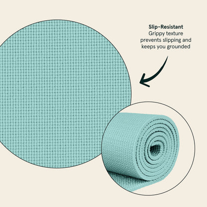 Retrospec Pismo Yoga Mat w/Nylon Strap for Men & Women - Non Slip Exercise Mat for Yoga, Pilates, Stretching, Floor & Fitness Workouts, .5mm Thick, Easy to Clean