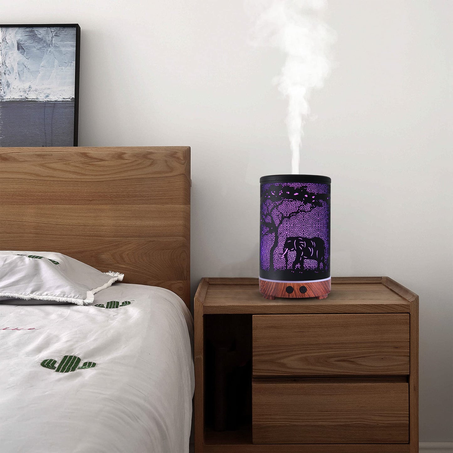 Essential Oils Diffuser,Aromatherapy Diffuser,Birthday for Women Mom Grandma,Metal Cool Mist Humidifier with 7 Colors Lights Waterless Auto Off Air Diffusers (Dragonfly)
