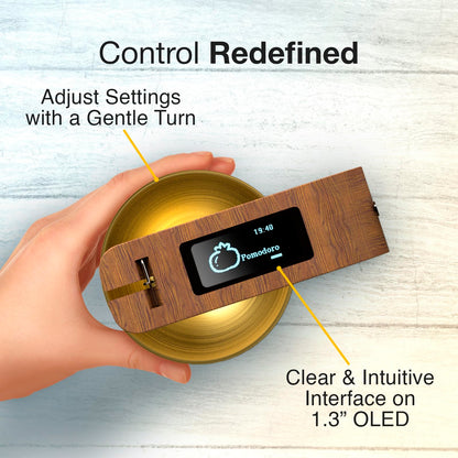 Pro Timer P2 - Elegant Wooden Pomodoro Timer - an Original Productivity Tool with Magnetic Memo Board – High-End Quality Desk Device for Focus, Meditation & Productivity - Ideal for Work & Study