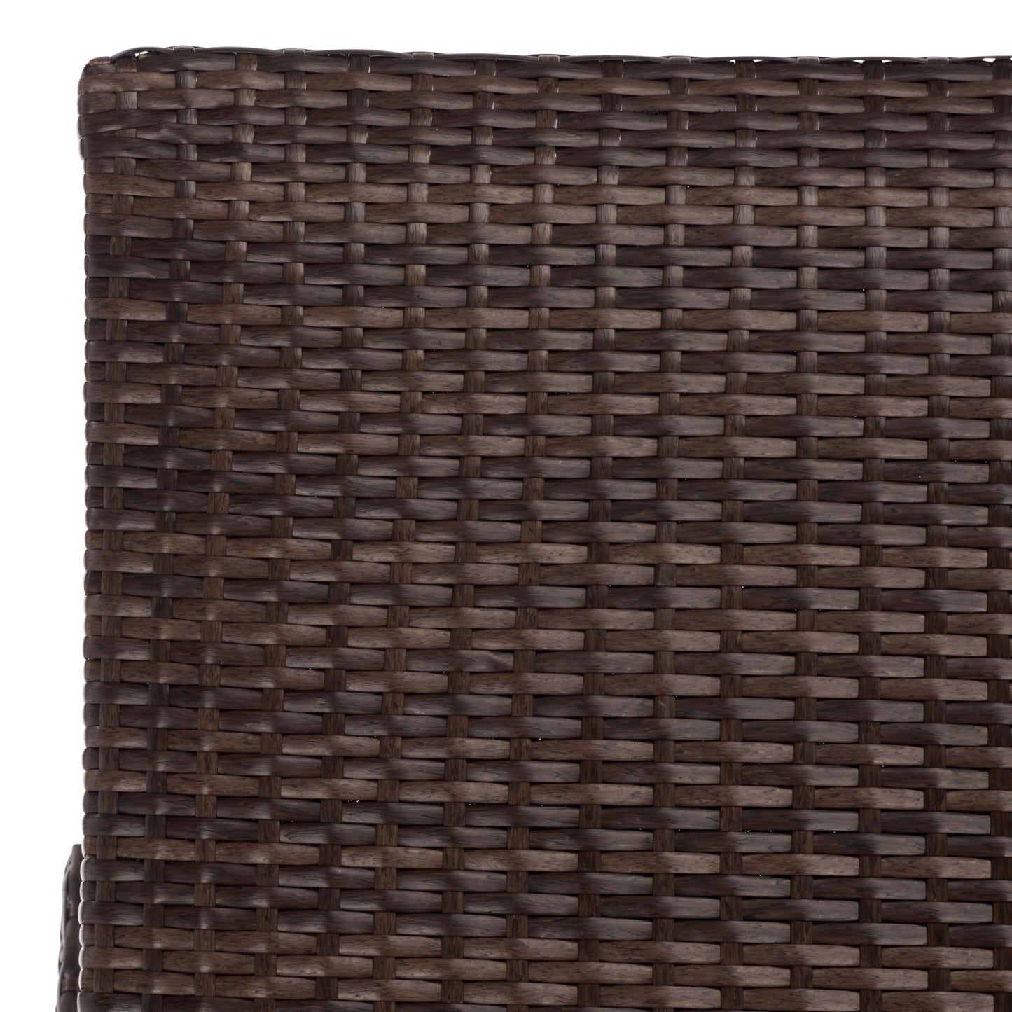SAFAVIEH Outdoor Patio Furniture Collection – Alex Brown & Taupe Quick Dry Foam Lounger, Adjustable Outdoor Chaise, Modern Curved Design (PAT7545B)