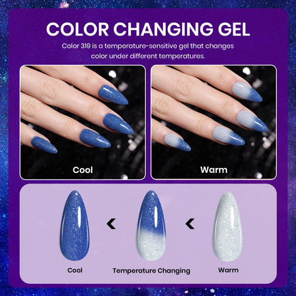 beetles Gel Polish 44pcs Fall Gel Nail Polish Set 36 Colors Brown Burgundy Red Blue Purple Orange Green Black Nude White with Base Top Coat UV LED Needed Salon DIY at Home Gift for Women Colorful Muse