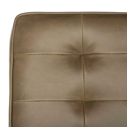 SAFAVIEH Home Collection Ansel Antique Taupe Faux Leather Accent Chair