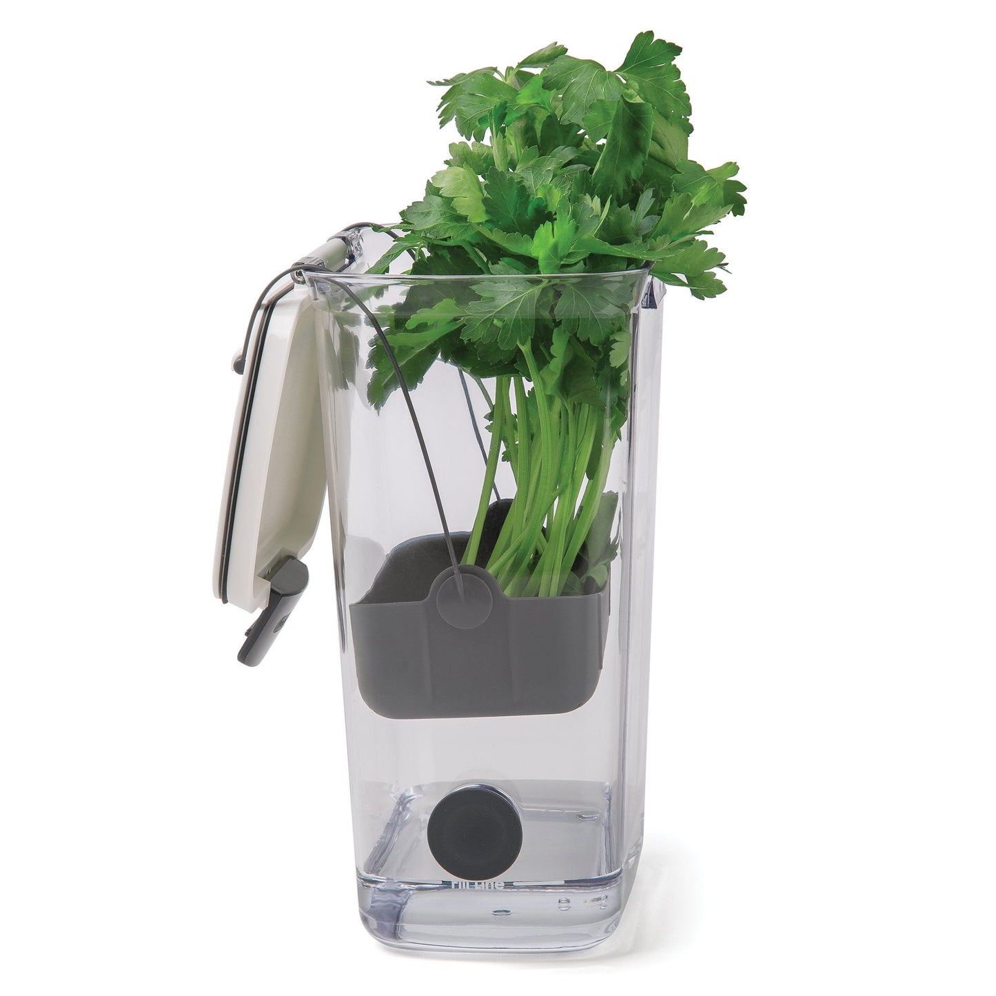 ProKeeper Herb Keeper – 1-Piece, White, with Removable Silicone Drain Plug, BPA-Free Plastic
