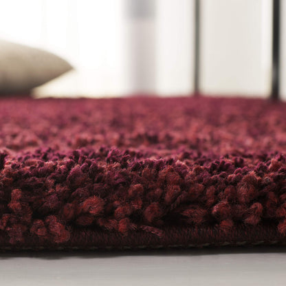 SAFAVIEH California Shag Collection Area Rug - 9'6" x 13', Maroon, Non-Shedding & Easy to Clean, Ultra Plush Thick Pile, Ideal for Living Room, Bedroom, Dining Space (SG151-4242)