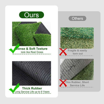 Yescom Sports Sled Strips Turf Gym Turf Flooring for Weight Sled Push Gym Equipment Outdoor Indoor Use 50'x3'x2PCS(300 Sq.Ft) 0.8" H