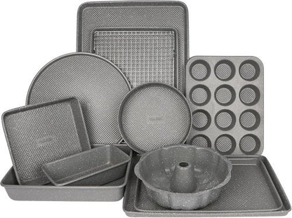 David Burke Cookie Sheet - Carbon Steel, Non-Toxic & Oven Safe, Perfect for Baking - 17x11, Gray Speckle
