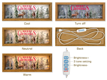 SAILINGSTORY Interchangeable Holiday Decor 6 Seasonal Decor Night Light Shadow Box Easter Summer 4th of July Halloween Thanksgiving Christmas Decorations