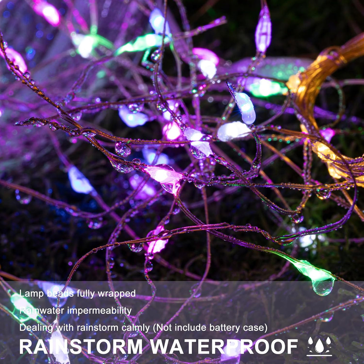 6 Pack 7ft 20 Fairy Lights Battery Operated Lights, Led Multicolor Mini String Lights, Waterproof Silver Wire Starry