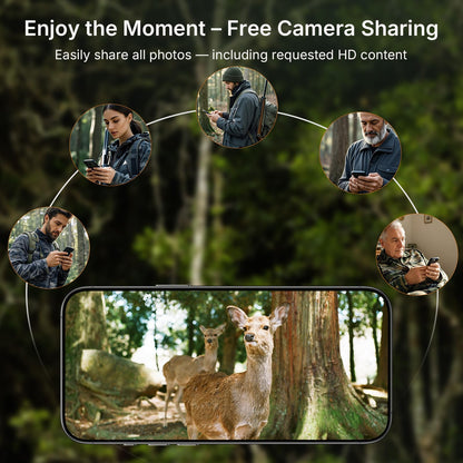 GardePro X66 Pro Cellular Trail Camera (Non-WiFi) with SP350 Solar Panel, 7800mAh Battery, Live View, Instant Alerts, Shared Data Plan, Built-in GPS