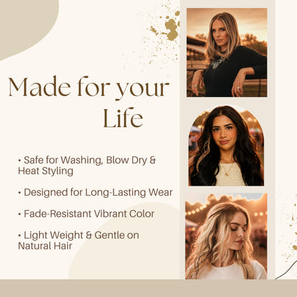 21 Natural Color Hair Extensions – 9”–14” Long – DIY Rooster Kit with 20 Micro-Link Beads – 100% Real Feathers – Eye-Catching Boho Style