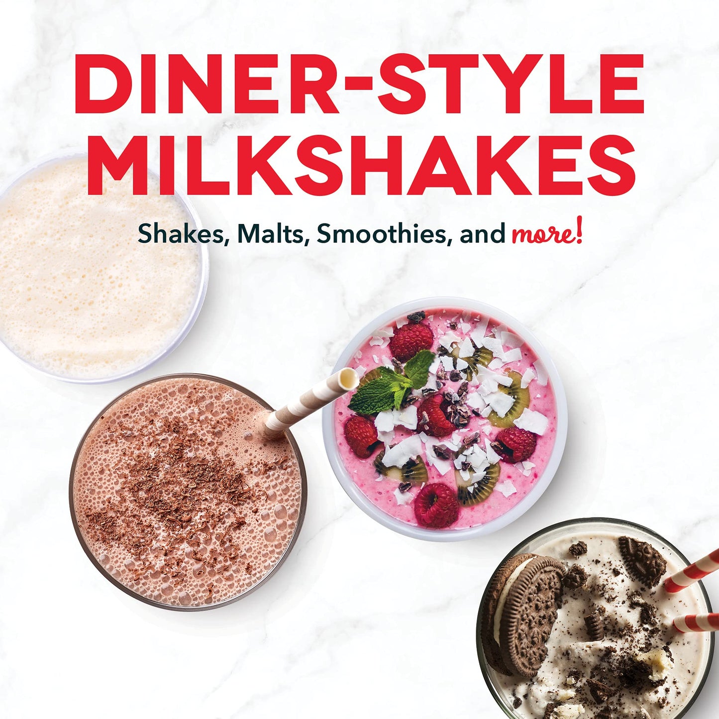 Dash Retro Milkshake Maker for Malts, Soda Fountain Drinks, Protein Shakes, Whipping Omelets and Pancake Batter, 2-Speed Settings + Pulse, Recipe Guide Included, 24oz