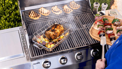 KAMaster V-Shaped Turkey Roasting Rack,Stainless Steel Rib Rack for Smoking and Grilling,Dual-Purpose Turkey Rack/Rib Rack for Big Green Egg,Kamado Grill Joe,Weber,Primo,Vision and etc.
