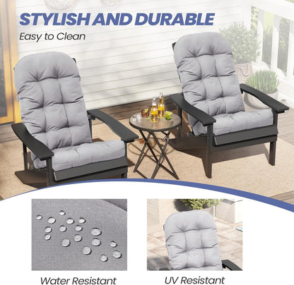 50x20x4 Inch, Crestlive Products Adirondack Chair Cushion, Outdoor Rocking Chair Cushion Water Resistant High Back