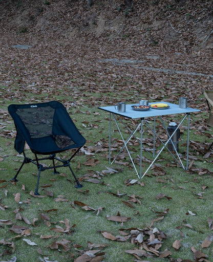 iClimb 1 Light Folding Table and 2 Ultralight Anti-Sinking Folding Chair Bundle for Adults Outdoor Camping Beach Concert