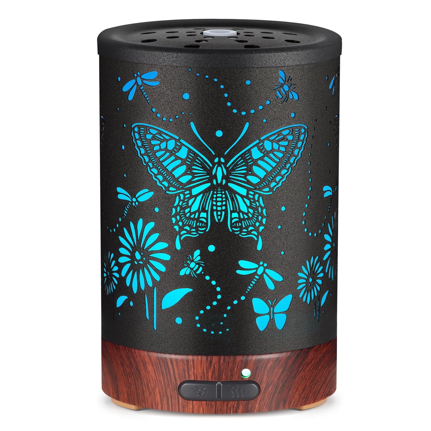 Essential Oils Diffuser,Aromatherapy Diffuser,Birthday for Women Mom Grandma,Metal Cool Mist Humidifier with 7 Colors Lights Waterless Auto Off Air Diffusers (Dragonfly)