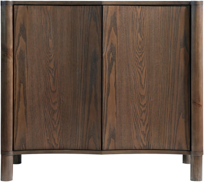 Livabliss x Becki Owens Traditional Sonador Cabinet, Dark Brown, 32" H 36" W 16" D