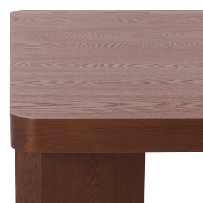 SAFAVIEH Home Collection - Camino Walnut Coffee Table with Ash Veneer, Modern Square Living Room Centerpiece (COF2303A)
