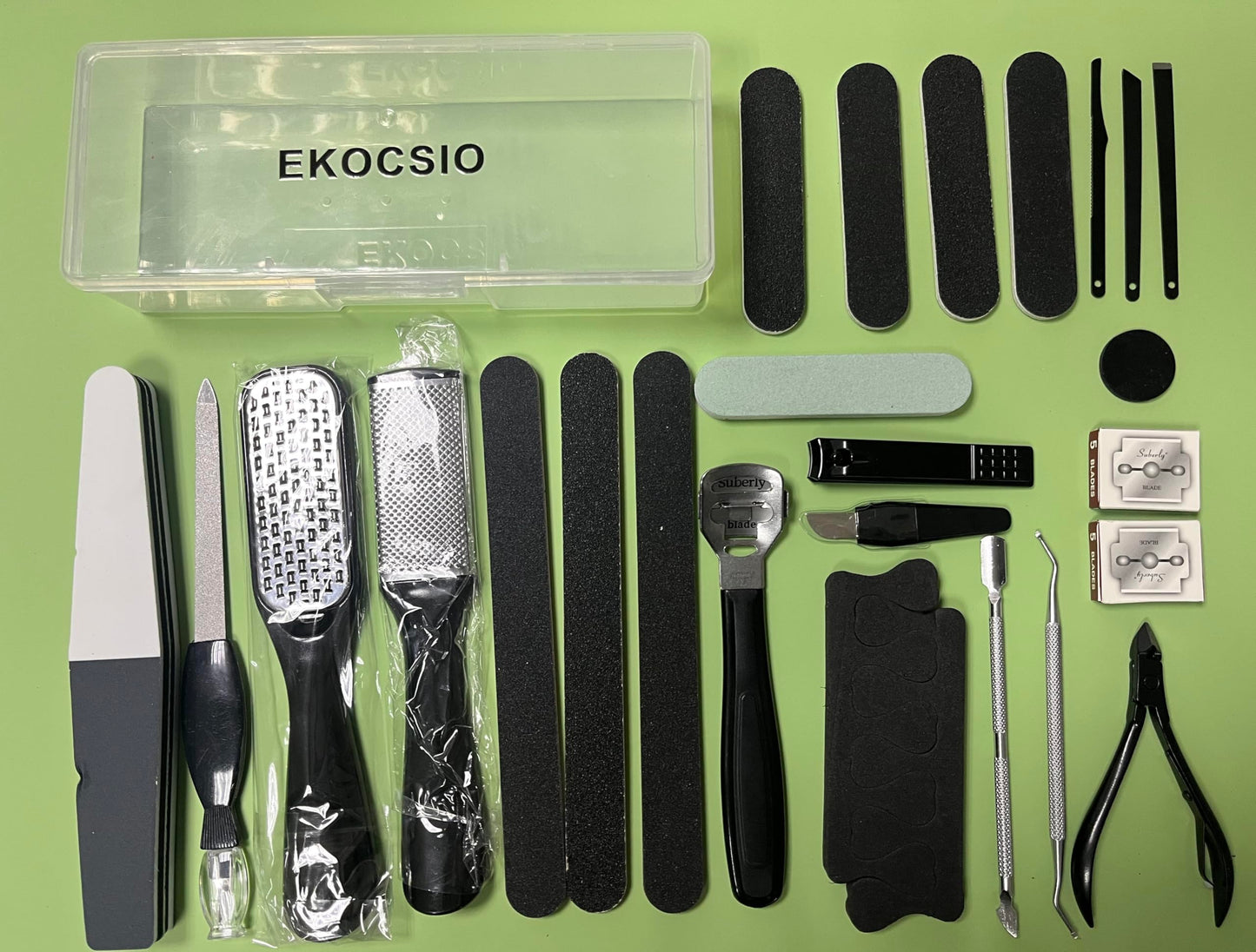 36 in 1 Pedicure Kit, Professional Pedicure Tools Foot Rasp Foot Dead Skin Remover for Home & Salon Care