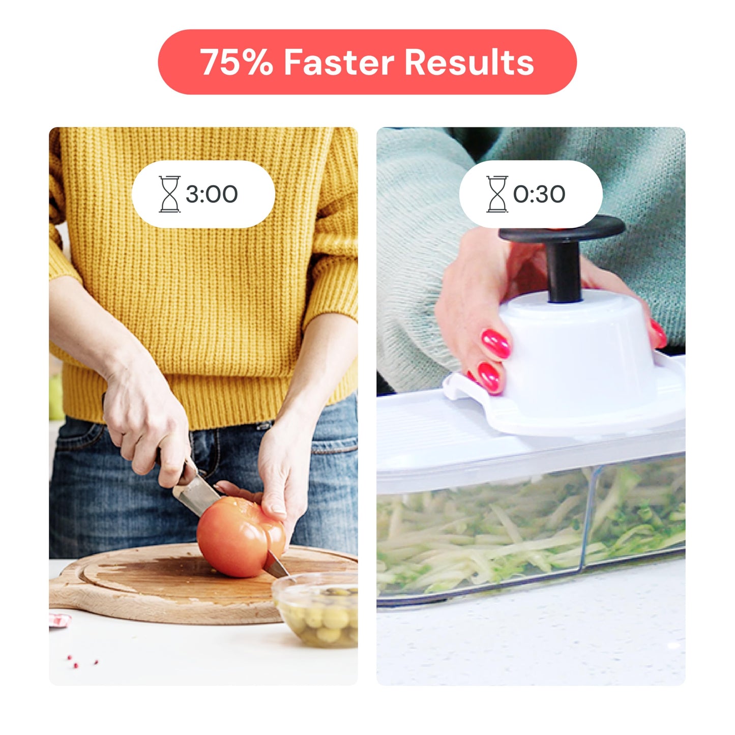 Fullstar Mandoline Slicer for Kitchen - Vegetable Chopper, Onion Potato Food Veggie Fruit Slicer and Cutter with Container, Kitchen Gadgets & Gifts, Home Essentials (6-in-1, White/Black)