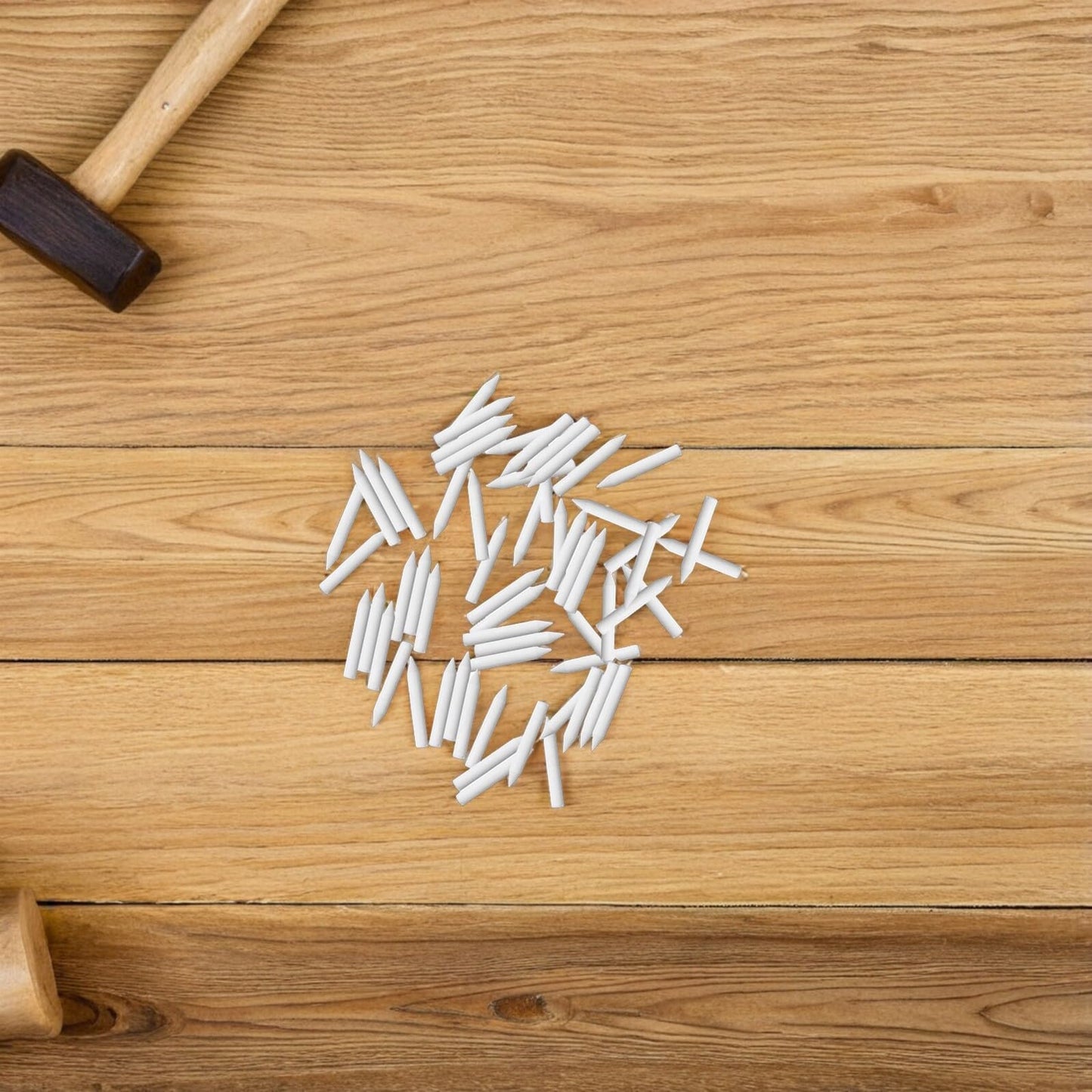 NUOBESTY 60pcs Ceramic Fired Support Nails Clay Support Ceramic Pottery Kiln Nail Heat Tolerant Stilt Pins Sculpting Ceramics Tool Claeys Glass Refractory Material Tool Kit White