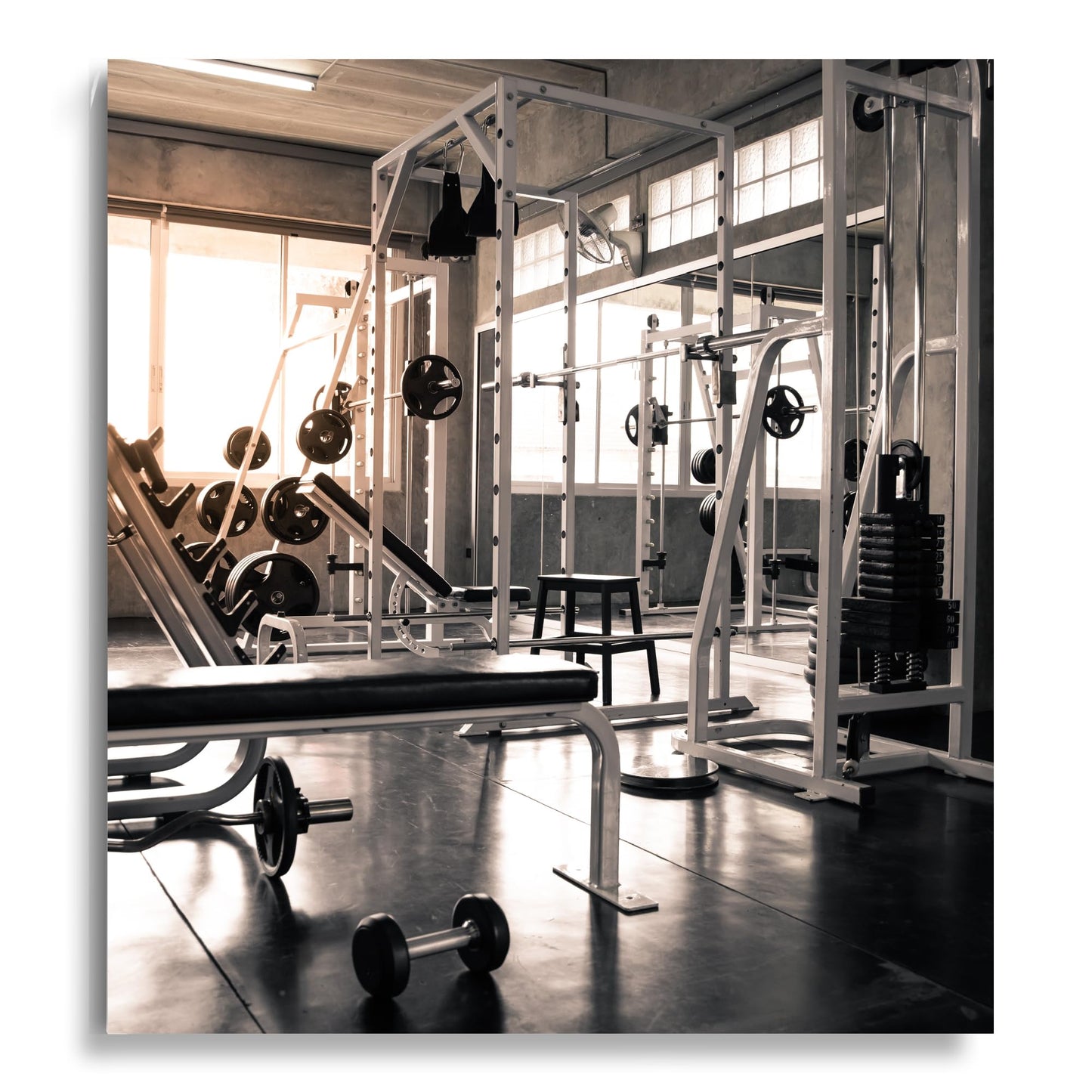 Dulles Glass Shatter-Resistant Home Gym Mirror – 36" x 72" – Wall Mount Kit Included – Commercial Grade Safety Full-Length Exercise, Dance, Yoga & Martial Arts Mirror