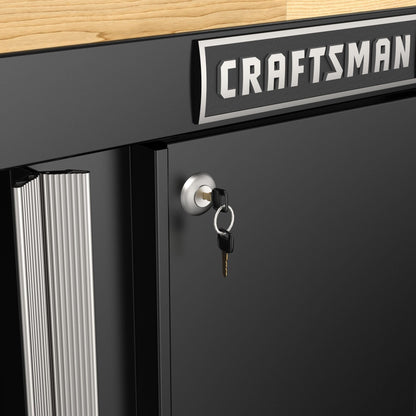 CRAFTSMAN Metal Garage Storage Cabinet, 2 Door Base Cabinet, 26.5 Inch (CMST22603BK)