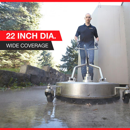 NorthStar Pressure Washer Surface Cleaner - 22in. Dia. 4000 PSI, 8.0 GPM