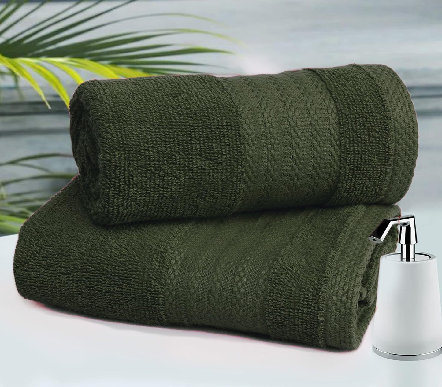 4 Pack Set 100% 4 27x54 GLAMBURG Premium Cotton Bath Towel - Pure Cotton - Bath Towels - Ideal for Everyday use - Ultra