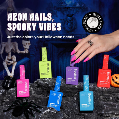 Beetles Gel Nail Polish Kit with U V Light -54 Pcs Gel Nail Kit Four Seasons Glow 32 Colors Set with Base Matte & Glossy Top Coat Soak Off Home DIY Manicure Nails Beginners Gifts for Women Teen Girls