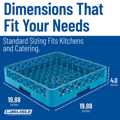 Carlisle FoodService Products RP14 OptiClean Plate Rack, Blue (Pack of 6)