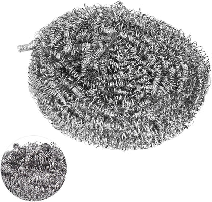 Stainless Steel Scourers, Wire Spiral Design Kettle Descalers, Limescale Ball for Kitchen Restaurants Camping
