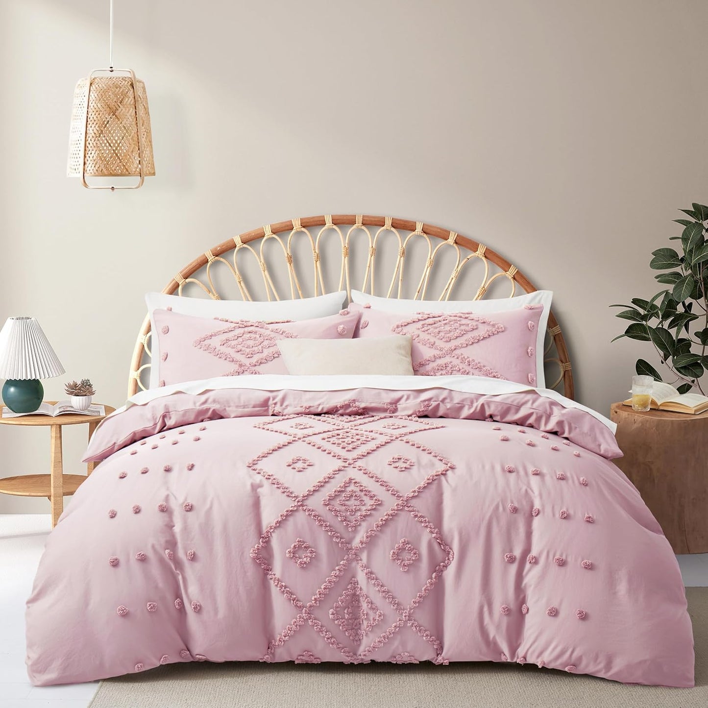 Set 2 Set 68" 90") Oli Anderson Tufted Duvet Cover Twin Size, Soft and Lightweight Duvet Covers for All Seasons, Pieces