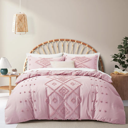 Set 2 Set 68" 90") Oli Anderson Tufted Duvet Cover Twin Size, Soft and Lightweight Duvet Covers for All Seasons, Pieces
