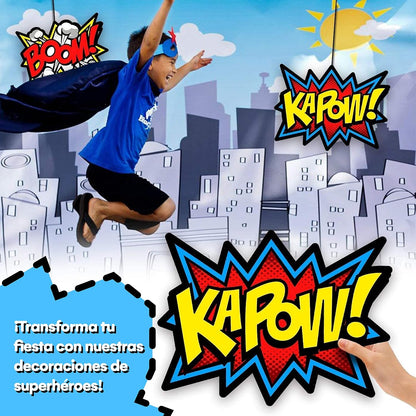 Bigtime Signs 12 Pieces Super Hero Stickers - Superhero Party Decorations for Birthday - Themed Party Favors