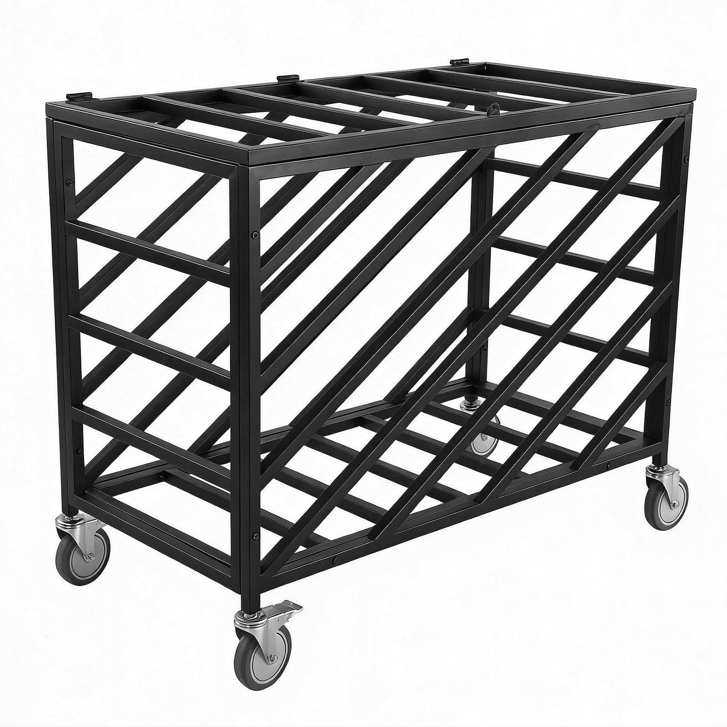 Ball Cart with Wheels Rolling Basketball Rack with Lockable Lid Balls Storage Locker for Volleyball Gym Recess Soccer Playground