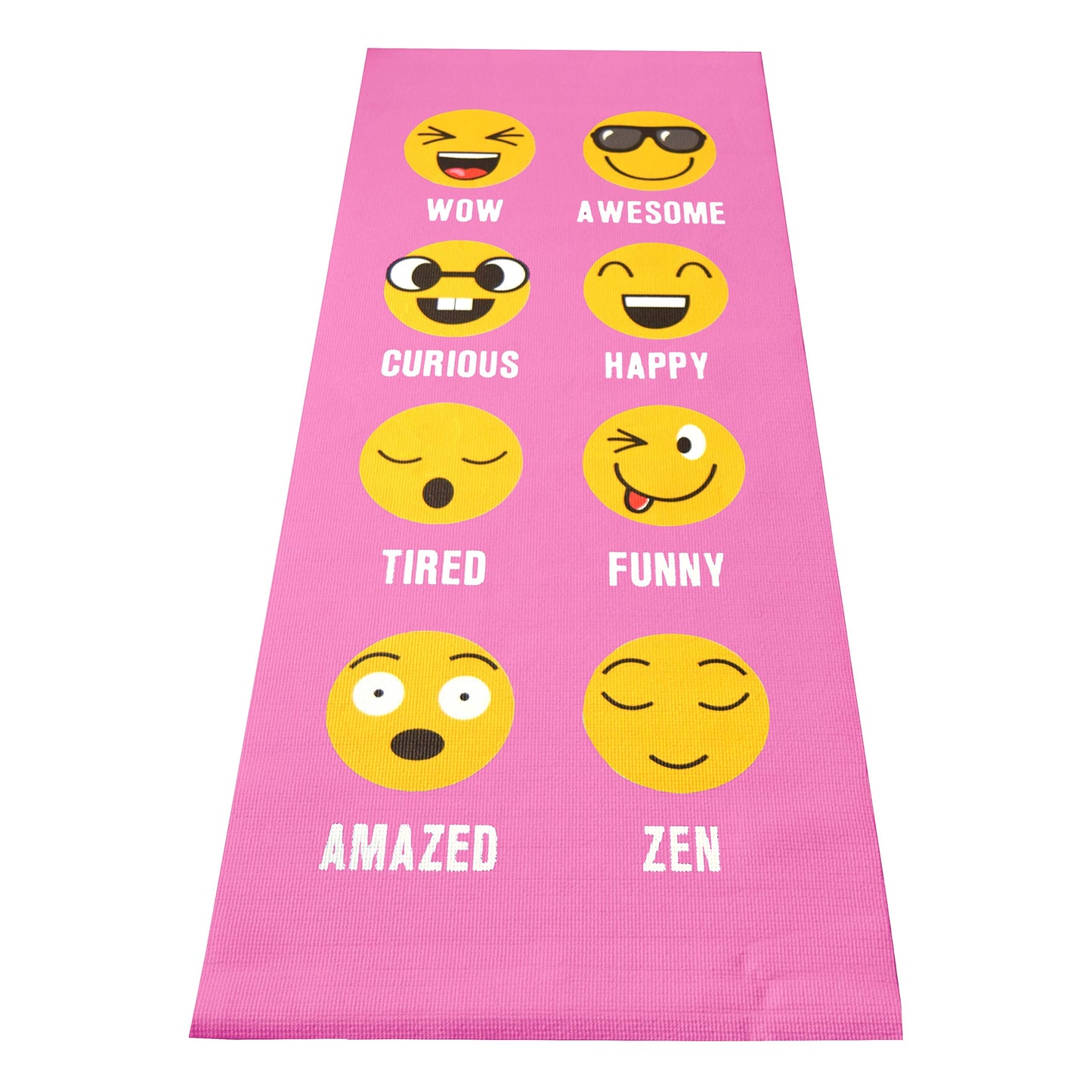 Bean Products Yoga Mat for Exercise - Non Slip Thick Comfortable Workout Floor Mat for Adults and Kids - Eco Friendly Foldable Yoga Mat for Yoga, Pilates, Gym and Stretching