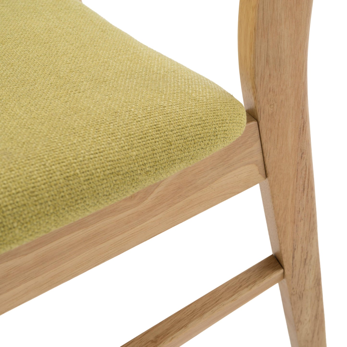 Christopher Knight Home Lucious Curved Leg Rectangular Dining Set, 5-Pcs Set, Natural Oak / Green Tea