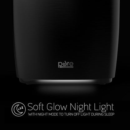 Pure Enrichment HumeXL Pro Warm and Cool Mist Humidifier - Easy-to-Clean 5-Liter Water Tank, Humidity Sensor, Two 360-Degree Rotating Mist Nozzles, Touch-Button Control, LED Display and Remote Control